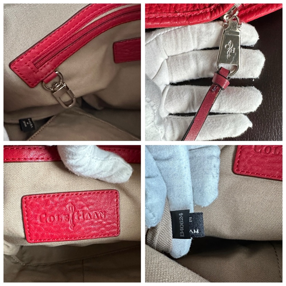 COLE HAAN LARGE Pebbled Leather Hobo Bag - Picture 14 of 16